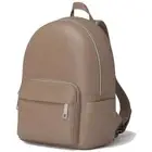 Ladies City Office Day Leisure Backpack Bag Real Vegan Leather 30608 Taupe