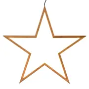 New Oriental Natural Bamboo Star LED Ceiling Lamp - 51cm