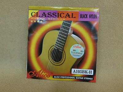 Alice A105BK-H (Black Nylon Hard Tension) Professional Classical Guitar Strings