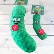 Food Junkeez Plush Pickle Dog Pet Pup Puppy Funny Toy Toys Large / Small Pickles