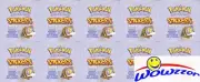 (10) 1999 POKEMON Artbox Box-300 Sealed Packs-3,000 MINT Stickers! Boxes dinged