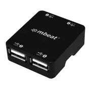 mbeat Portable Super Mini 4 Port USB 2.0 Hub w/Tuck-Away Cable Design For PC/Mac