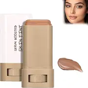 Beauty Balm Serum Boosted Skin Tint, Full Coverage Concealer Balm, Solid Tinted Moisturizing Serum Contour Stick, Deeply Moisturizing, Brightening Skin Tone, Natural Finish Makeup (Foundation Stick 6#, 18g)