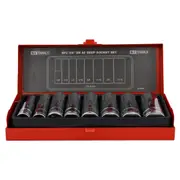 KC Tools 8pc 3/8" Dr AF Deep Socket Set