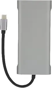 USB C Hub Expansion Dock Type C 11 in 1 Multifunctional Aluminum Alloy Portable Expansion Dock for Type C Channel Computers