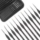 Miniature Detail Paint Brush Set 12pcs Micro Professional Fine Oil Paint Brushes