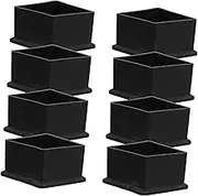 LOORGVEL 8pcs Chair Leg Protectors Non Slip Furniture Feet Caps for Hardwood Floors Noise Reduction Durable Design for Chairs Tables Sofas and Bar Stools