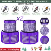 2 Pcs cleanable filters for DYSON V10 SV12 vacuum cleaner 969082-01