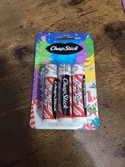 ChapStick Lip Balm Candy Cane Limited Edition Holiday Flavor 3 Pack NEW