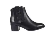 Womens Hush Puppies Calypso Shoes Black Dress Formal Comfort Boots