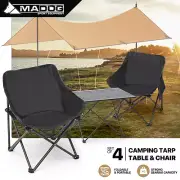 [2 CHAIRS+PICNIC TABLE+TENT TRAP] Outdoor Portable Foldable Hiking Camping Set