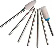 SOESFOUFU 7 Pcs Tungsten Steel Grinding Head Set Cuticle Drill Bits for Manicure Cuticle Nail Drill Bit Drill Bits for Nails Nail Drill Bits Cuticle Manicure Drill Bits Cuticle Nail Bit