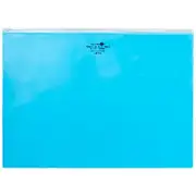 Aqua Drops Zip Open Document Wallet A3 Blue