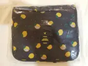 LAKIBOLE TRAVEL Toiletry Bag NAVY BLUE W/ LEMONS NIB NEW FREE S/H