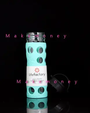 Lifefactory唯樂 Hydration Classic Cap 平口瓶 475ml 美國製 彩色玻璃水瓶 公司貨