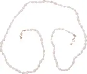 [Healvian] White Conch Eyeglass Chain Fashionable Shell Eyewear Retainer Slip Sunglasses Holder for Glasses Outdoor Activities Durable Stylish Accessory