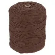 Natural Macrame Cord 3mm x 328 Yards Cotton Macrame Rope, Brown