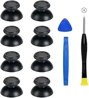 COMZPLIFE 8 Pack Black Replacement Thumbsticks for DualSense PS5 Controller, Custom Analog Thumb Stick Joystick Grip Replacement for Playstation 5 Controller