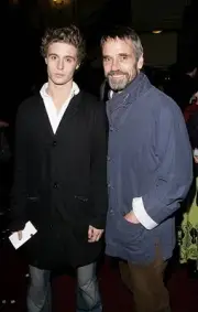 Jeremy Irons his son arrive The Secret Policemans Ball Royal Alber- Old Photo