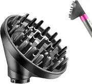 Upgraded Diffuser for Dyson Airwrap Attachment, Converting for Dyson Airwrap Styler To Hair Dryer Diffuser Nozzle Attachment, for Dyson Airwrap HS01 HS03 HS05