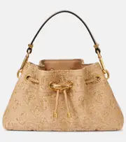[Jimmy Choo] Jimmy Choo Bon Bon Small raffia bucket bag One Size brown