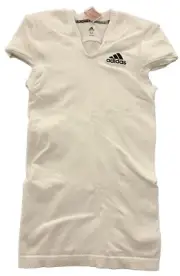 Adidas Techfit Football Shirt Mens M White Compression Shirt New