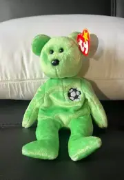 TY Beanie Baby 1998 "Kicks" Rare Retired Bear Orig. Tag Errors. Collectable New
