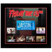 Friday The 13th Ari Lehman Signed License Plate Jason 1 Framed