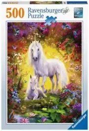 RAVENSBURGER PUZZLE 500PC - UNICORN AND FOAL