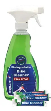 Squirt Bike Cleaner 750ml bottle with 3 Super Concentrate 30ml sachets