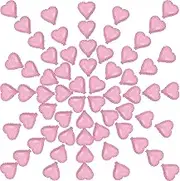 100Pcs 5'' Valentine's Day Foil Heart Shaped Balloons 5 Inch Heart Mylar Balloons,Peach Heart Balloon for Wedding,Birthday,Engagement,Single Party Decoration (Pink)
