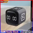 EY# Cube Timer 5/10/30/60 Minutes and Custom Countdown Kitchen Timer (Black)