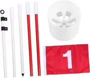 VANZACK Piece Golf Flag Pole Set for Casual Golf Game Training Aid Putting Practice
