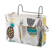 Bedside Caddy Bedside Storage Bag Hanging Organizer for Bunk, Pineapple