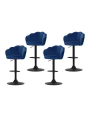 [Artiss] Gas Lift Bar Stools x4 in Blue