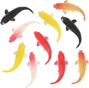 SUPVOX 10Pcs Miniature Goldfish Models Lifelike Aquarium Decor for Fish Tanks Terrariums Dioramas Vibrant Colors Intricate Details for Creative Projects
