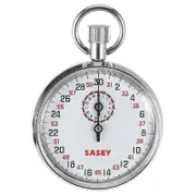 Teaching Aid Mechanical Stopwatch Professional Compact Mechanical Stopwatch Silver 6.8X5CM