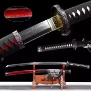 Flowing Curved Tachi Sword Saber Japanese Horse Cavalry Sabre Samurai T10 Steel