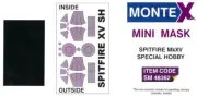 Montex 1/48 SUPERMARINE SPITFIRE Mk.XV CANOPY & WHEELS PAINT MASK Special Hobby