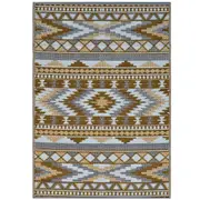 Reversible Outdoor Plastic Mat - Chatai Wanaka-Brown Multi