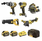NEW DeWALT 18V/54V XR 6.0Ah 5 Piece Mixed Voltage Combo Kit DCZ507T2-XE