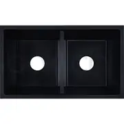 Baiachi Double Bowl Granite Kitchen Sink Black