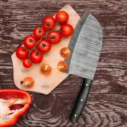 Handmade Damascus Serbian Cleaver Chef Knife Kitchen Knife vk0224 best for gift