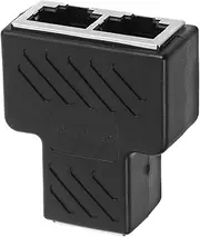 Mipcase Network Cable Connector Cable Splitters Splitters for Wire Splitter Network Adapters Splitter for Cable Headphone Splitter Splitter Adapters Black