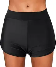 [Generic] Womens Plus Size Board Shorts Bikini Shorts Waist Women Bikini Shorts Swimwear Bottom Swim Beach Bottoms Swimwears Tankinis Set Leopard Swimsuit Bottoms for Women