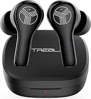[TREBLAB] WX8 - True Wireless Earbuds with Pure Sound, Soft Silicone Ear Buds, IPX8 Waterproof, 28H Play, Wireless Charging, Noise Reduction Touch Control, In-Ear Bluetooth Headphones for Sports Running