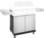 BeefEater 1200 Series Stainless Steel 4 Burner BBQ Trolley w/ Side Burner & Shelf