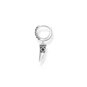 Buy Single hoop earring with wolf's tooth by Thomas Sabo online - THOMAS SABO Australia