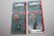 MAGLITE LMSA401 Replacement Lamp 4-Cell C&D Flashlight (Magnum-Star) Lot of 2
