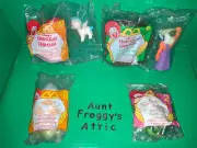 Aunt Froggy's Attic 4 Sealed McDonalds Happy Meal Toys MIP Disney Hercules Story